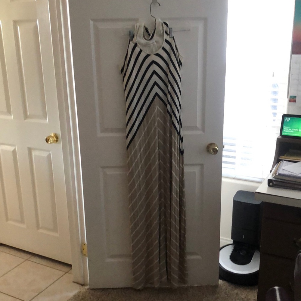 Calvin Klein size 14 racer back vintage maxi dress